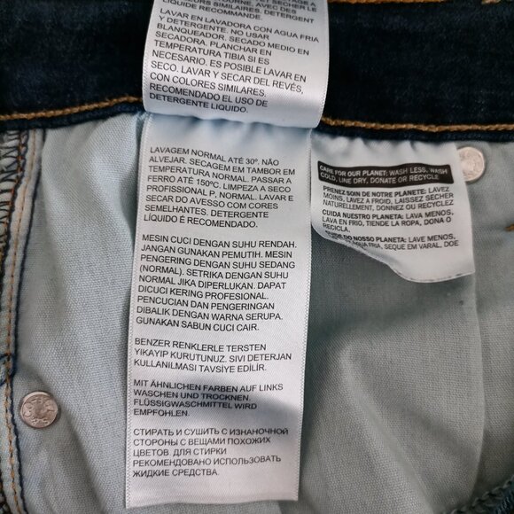 Levi's Womens Denim Blue Five Pocket Design Mid Rise Skinny Jeans Size 12 - Picture 9 of 10